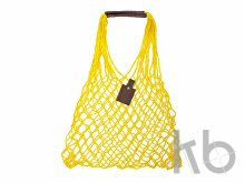 Авоська «Dream» из натурального хлопка с кожаными ручками, 25 л