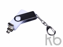 USB 3.0/micro USB/Type-C- флешка на 32 Гб с поворотным механизмом
