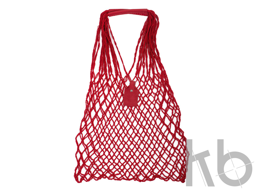 Авоська «Dream» из натурального хлопка с кожаными ручками, 25 л