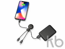 Портативное зарядное устройство «BioPack» c кабелем «Mr. Bio», 5000 mAh