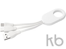 Кабель-брелок micro USB, USB-C и Lightning