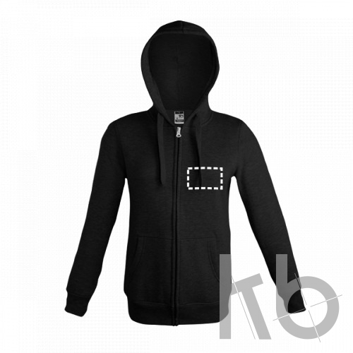 Толстовка на молнии с капюшоном 
