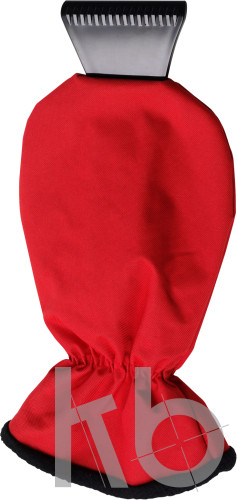 ABS ice scraper and polyester glove