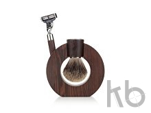 Бритвенный набор: станок, помазок, подставка