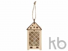 Деревянный фонарик «Лампион» с электрической свечой