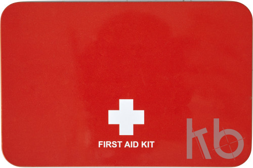 Metal tin first aid kit
