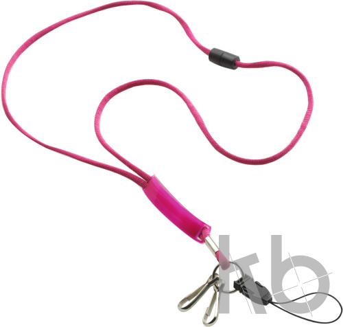 Polyester (300D) lanyard with PVC badge