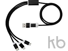 Универсальный зарядный кабель 3-в-1 с двойным входом