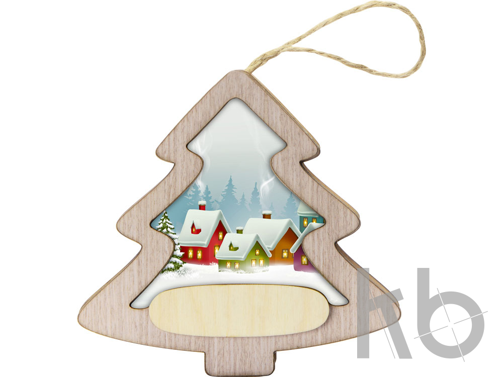 Новогодняя подвеска с подсветкой «Ёлочка» с индивидуальным дизайном