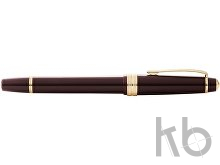 Ручка перьевая «Bailey Light Polished Burgundy Resin and Gold Tone», перо F