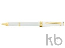 Ручка-роллер «Bailey Light Polished White Resin and Gold Tone»