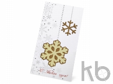 Открытка «Новогодние снежинки»