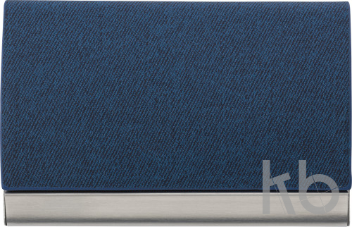 PU and stainless steel business card holder