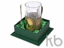 Подстаканник с хрустальным стаканом