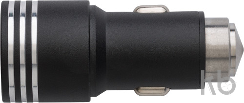 Stainless steel 2-in-1 car adapter