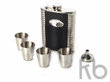 Набор: фляжка, воронка, 4 стаканчика «Салерно»