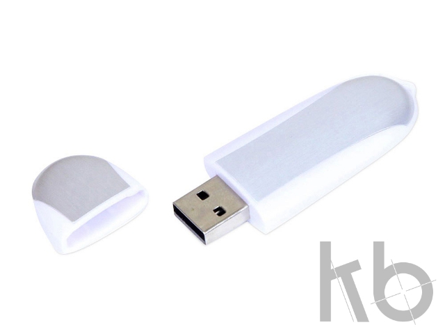 USB 3.0- флешка промо на 64 Гб овальной формы