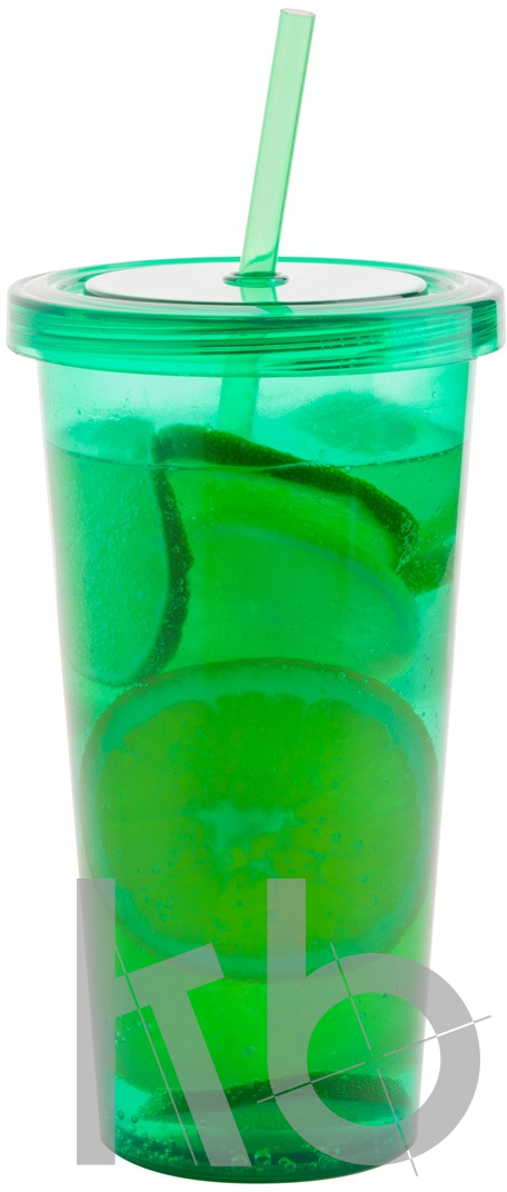 Стакан с трубочкой