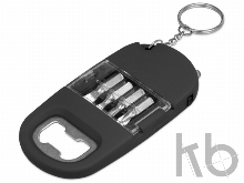 Брелок-открывалка с отвертками и фонариком «Uni» софт-тач