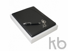 Подарочный набор Embrun: папка с блокнотом А4, ручка шариковая, брелок