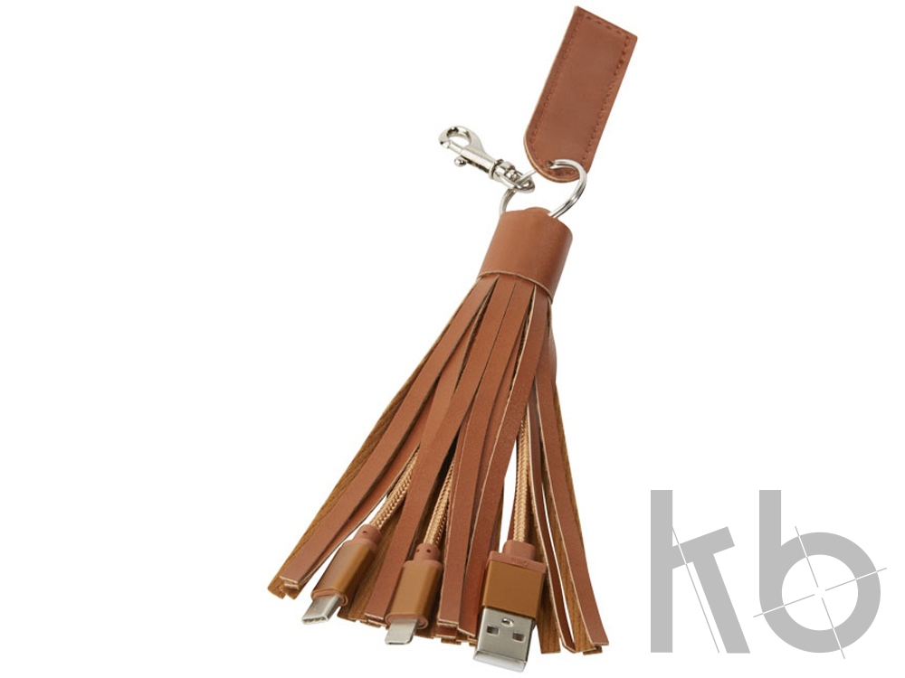 Тканевый кабель для зарядки «Tassel» 3-в-2