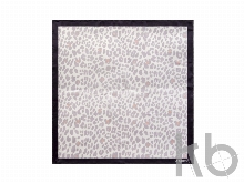 Шелковый платок Léopardo White-grey