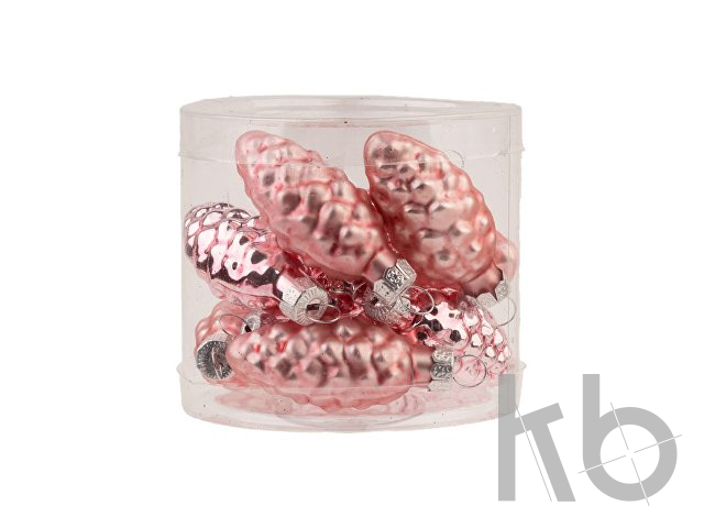 Набор новогодних украшений «Шишки из стекла»