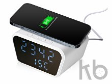 Настольные часы с функцией беспроводной зарядки «Wake», 10 Вт