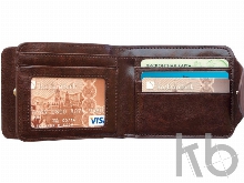 Набор «Бриг»: портмоне, визитница, ручка шариковая