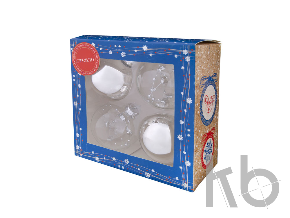 Набор ёлочных шаров «Узоры»