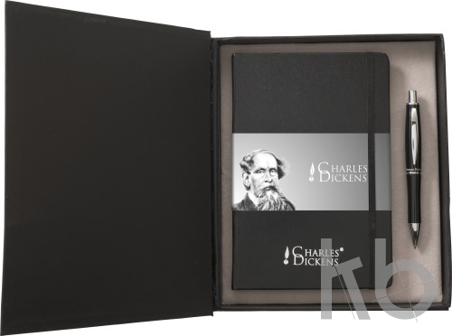 Aluminium Charles Dickens® writing set