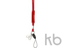 Polyester (300D) lanyard with PVC badge