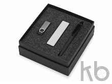 Подарочный набор Space Pro с флешкой, ручкой и зарядным устройством