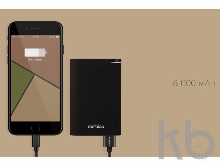 Внешний аккумулятор «NEO Alfa Black», 8000mAh