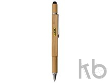 Ручка-стилус из бамбука «Tool» с уровнем и отверткой