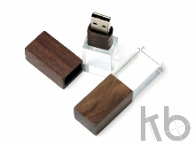 USB 2.0- флешка на 64 Гб прямоугольной формы, под гравировку 3D логотипа