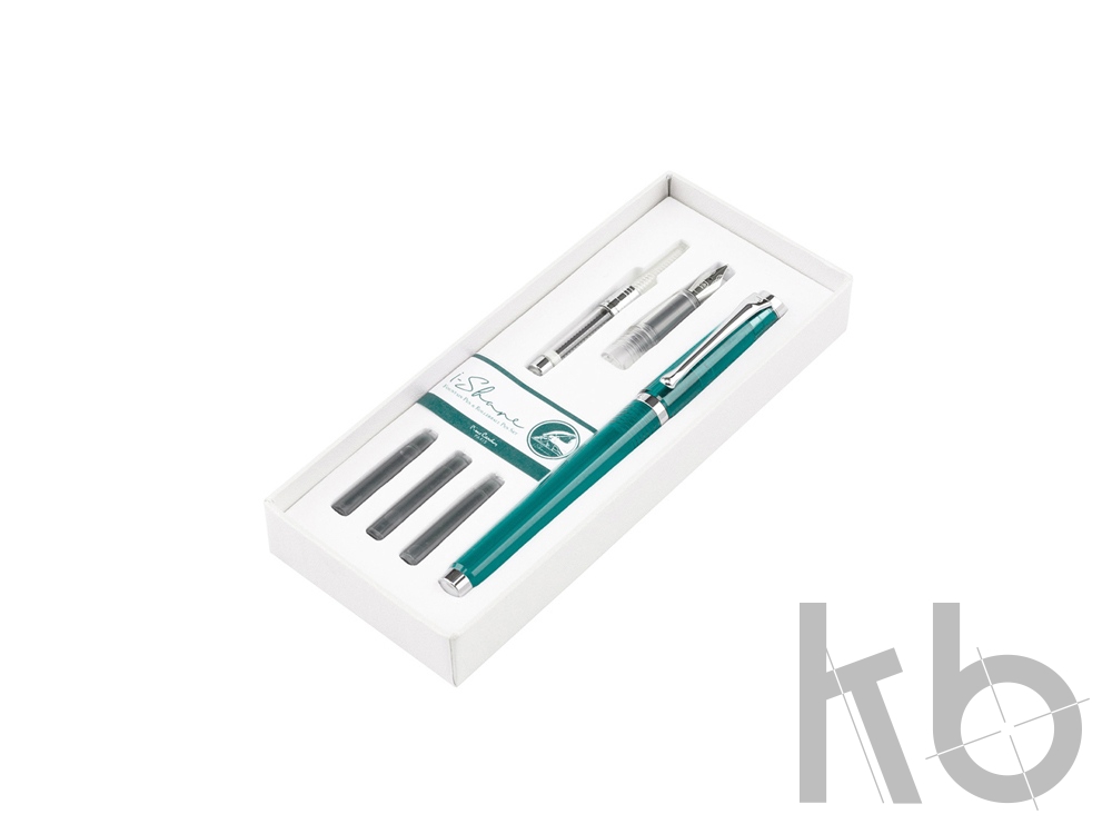 Набор «I-Share»: ручка роллер, сменная насадка с пером, чернила