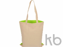 Сумка для шопинга «Twin» двухцветная из хлопка, 180 г/м2