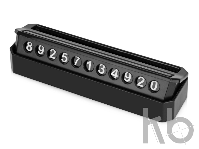 Табличка «Tempark» с номером телефона для временной парковки