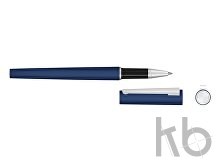 Ручка металлическая роллер «Brush R GUM» soft-touch с зеркальной гравировкой