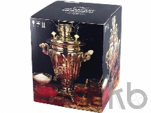 Самовар «Купеческий», золотистый