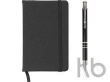 PU notebook with aluminium ballpen