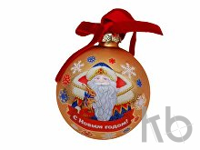 Стеклянный шар  «Новогодний бархат»