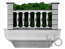 Кашпо металлическое со мхом