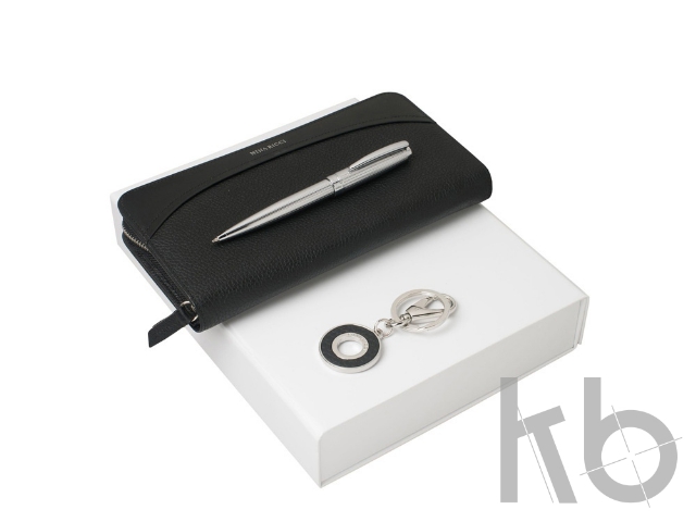 Подарочный набор Embrun: брелок, дорожный кошелек, ручка шариковая