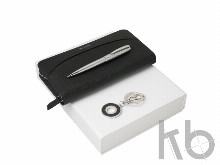 Подарочный набор Embrun: брелок, дорожный кошелек, ручка шариковая