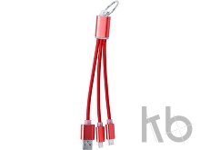 Кабель-брелок micro USB, USB-C и Lightning