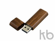 USB 2.0- флешка на 64 Гб эргономичной прямоугольной формы с округленными краями