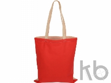 Сумка для шопинга «Twin» двухцветная из хлопка, 180 г/м2