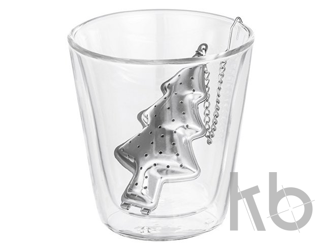 Набор «Christmas» : стакан и ситечко для чая